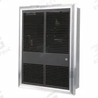 MARKEL Recessed Electric Wall-Mount Heater: 4800 W, 480V AC, Three Phase, Bronze/Dark Brown (MPN P3327T-RP). Key specifications — Grille Color: Bronze; Programming Capability: Non-Programmable; Wattage Output: 4800 W; Rough-In Dimensions - H x W x D: 19-1/2 in x 14-1/8 in x 4 in; Nominal Voltage - HVAC: 480V AC; Brand: MARKEL; Phase: Three; Voltage: 480V AC.