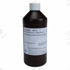 HACH ZoBell's ORP/Redox Standard Solution: 500 mL Volume, 13746-66-2, Solution, 2316949, 1. Key specifications — Brand: HACH; CAS Number: 13746-66-2; Chemical Family Type: Solution; Manufacturer Part Number: 2316949; Product Type: ZoBell's ORP/Redox Standard Solution.