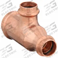 VIEGA PROPRESS Crimp Tee Fitting: Tee, 1 1/2 in CTS x 1 1/4 in CTS x 1 1/4 in CTS size, Copper (MPN 15483). Key specifications — Brand: VIEGA PROPRESS; Broad - Material for Bullet: Copper Or Bronze; Brand - Broad: VIEGA.