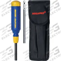 MEGAPRO Multi-Bit Screwdriver: Phillips/Slotted/Square/Torx Tip, 14 Tips, 8 1/2 in Overall Lg (MPN 6KIT4-B). Key specifications — attr1205339: Flat: #4, #6; attr1205303: MEGAPRO.