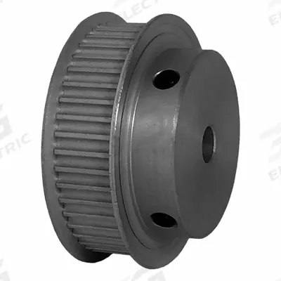 Dayton Timing Pulley: Modified Curvilinear, Fixed, For GT Timing Belt Section - GT Section Fixed-Bore Timing Pulleys with Hub