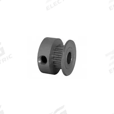 Dayton Timing Pulley: Modified Curvilinear, Fixed, For GT Timing Belt Section - GT Section Fixed-Bore Timing Pulleys with Hub