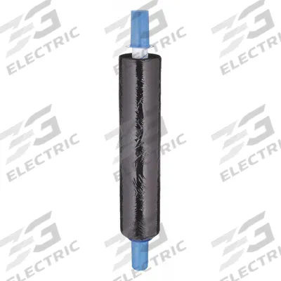 GOODWRAPPERS Stretch Wrap Film: Cast Stretch Wrap, Std Duty, 80 ga Gauge, 20 in Overall Wd - Opaque Stretch Wrap with Handle