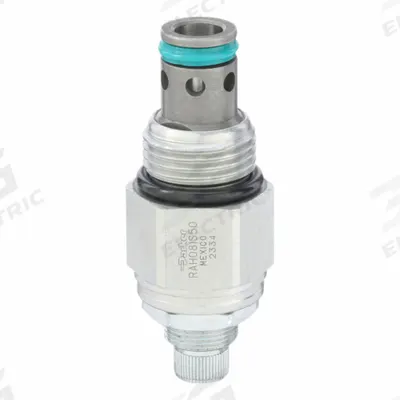 Parker Cartridge Valve: Steel, Block-Mounted, Two Positions, Normally Closed - Pressure Control Cartridge Valves