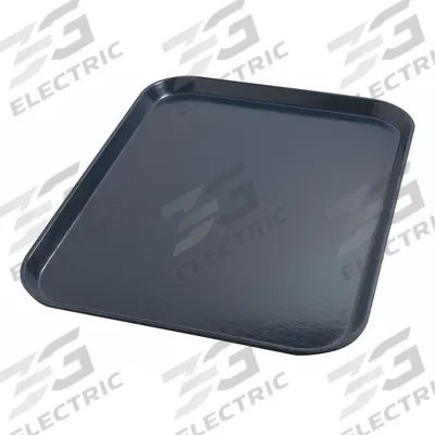 CARLISLE DINEX Tray: 20 in Overall Lg, 15 in Overall Wd, Dark Blue, 1 Compartments - Meal Trays for Healthcare Facilities