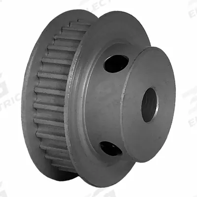 Dayton Timing Pulley: Modified Curvilinear, Fixed, For GT Timing Belt Section - GT Section Fixed-Bore Timing Pulleys with Hub
