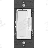 PASS & SEYMOUR Lighting Dimmer: Fluorescent/LED, Side, 1-Pole/3-Way, 120V AC, 5.5 A, 450W (CFL, LED) (MPN RH703PTUWAMCC4). Key specifications — Brand: PASS & SEYMOUR; Current Rating: 5.5 A; Wiring Method: Side; Lighting Technology: Fluorescent; Load Rating @ 120V AC: 450W (CFL, LED); Neutral Required: Yes; Operating Voltage: 120V AC; Series: Radiant.