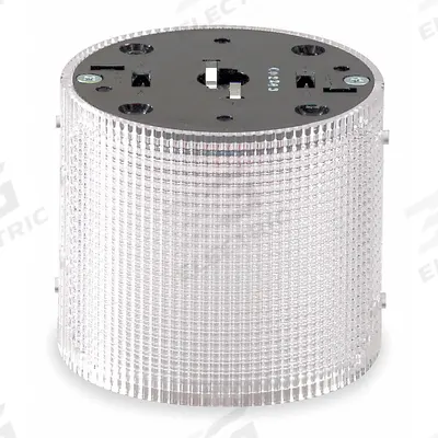 FEDERAL SIGNAL Tower Light Module: Flashing/Steady, 120V AC, Clear, 3 15/16 in Overall Dia - Multimode Light Modules