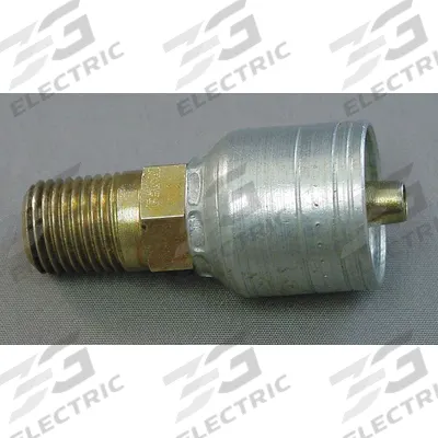 AEROQUIP Hydraulic Crimp Fitting: Steel x Steel, Straight, -4 For Hose Dash Size - Aeroquip Crimp Hydraulic Hose Fittings with BSPP Connection