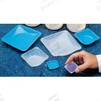 EAGLE THERMOPLASTIC Weighing Dish: Non-Sterile, Polystyrene, 330 mL Capacity, Square, Blue (MPN WB-512-B). Key specifications — Brand: EAGLE THERMOPLASTIC; Color: Blue; Material: Polystyrene; Boat Shape: Square; Includes Finger Tab: Not Included.