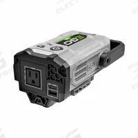 EGO Power Inverter: 180 W Rated Watt, 250 W Surge Watt, 1 AC Receptacles, 0 Batteries Included (MPN PAD1800). Key specifications — attr991739: No; attr991722: Built-In Carrying Handle; attr991725: No.