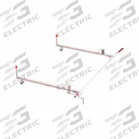 WEATHER GUARD Van Roof Rack: Aluminum, 16 in Overall Ht, 99 in Overall Lg, 77 1/2 in Overall Wd (MPN 236-3-03). Key specifications — Material: Aluminum; Finish: Powder-Coated; Brand: WEATHER GUARD; Color: White.