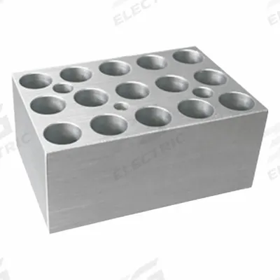 BENCHMARK SCIENTIFIC Dry Bath Block: Aluminum, 1 7/8 in Overall Wd, 2 3/4 in Overall Lg - Dry Bath Blocks