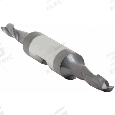 APPROVED VENDOR Square End Mill: Carbide, AlTiN Coated, Double End, 2 Flute, 1/4" Mill Dia - Double-End Carbide Square End Mills