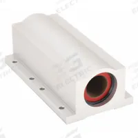 PBC LINEAR Mounted Linear Bearing: Twin, Self-Aligning, 1 1/4 in Inside Dia, Frelon™ Gold, PW (MPN PW20). Key specifications — Liner: Frelon™ Gold; Material: Aluminum Alloy.