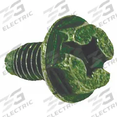 RACO Grounding Screw: Steel, Green, Steel Box, 0.8 in Overall Lg (MPN 998). Key specifications — For Product Type: Steel Box; Brand: RACO; Accessory Type: Grounding Screw; Color: Green; Material: Steel.
