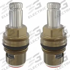 SANI-LAV Cartridge: For Sani-Lav Series, Use with Hot/Cold Water, Brass, Brass/Chrome, Ceramic Disc (MPN 27RK). Key specifications — Compatible Series: Sani-Lav; For Water Temperature: Hot/Cold; Compatible Brand: Sani-Lav; Product Type: Cartridge; Includes: (1) Cartridge; Material: Brass.