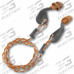 HEXARMOR Ear Plugs: Flanged, 25 dB NRR, Gen Purpose, Corded, Reusable, Push-In, Orange, 48 PK (MPN 18-20001). Key specifications — Earplug Color: Orange; Brand: HEXARMOR; Style_Subhead: Corded.