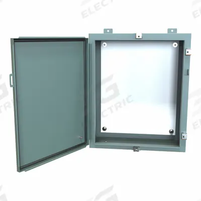 HAMMOND Electrical Enclosure: Steel, 24 in x 20 in x 8 in, NEMA 12/13/3R/4, w/Panel - Steel Washdown Enclosures