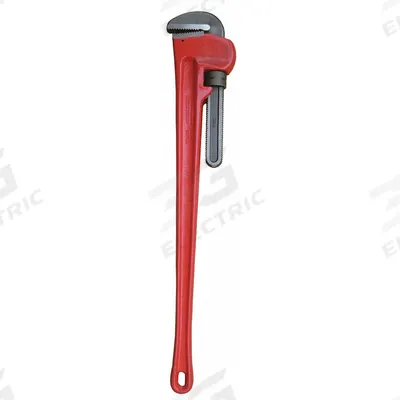 WESTWARD Pipe Wrench: Cast Iron, 6 in Jaw Capacity, Serrated, 48 in Overall Lg - Straight Pipe Wrenches