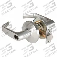 BEST Door Lockset: Storeroom Lever Locksets, Chrome, ADA Compliant, LFIC (MPN 9K37D15CS3626). Key specifications — Ligature Resistance: Not Ligature-Resistant; Brand: BEST; Lockset Function ANSI Code: F86; Visual Indicator Message: No Message; Lockset Style: 9K Contour Angle Return Lever; ADA Compliant: Yes; Finish: Satin Chromium-Plated : Zinc.