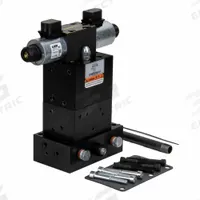 ENERPAC Control Valve: 4.5 gpm Max Flow Rate, Three Positions, Four-Way Ways, 24V DC, Tandem Center (MPN VE43). Key specifications — attr1018270: Load Holding; attr1018253: ENERPAC; attr1018249: VE43; attr1018300: Pressure; attr1018289: VE.