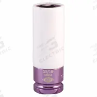 AMERICAN FORGE & FOUNDRY Automotive Sockets: 1/2 in Drive Size, SAE, 13/16 in Socket Size, 6-Point (MPN 58004). Key specifications — attr1215501: AMERICAN FORGE & FOUNDRY; attr1215515: Chrome; attr1215518: 13/16 in.