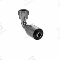 PARKER Hydraulic Crimp Fitting: Steel x Steel, 90° Elbow, -8 For Hose Dash Size, Female x Genderless (MPN 1J977-8-8). Key specifications — Fitting Gender: Female x Genderless; Fitting Connection Type: ORS x Crimp; For Hose Dash Size: -8; Thread Size: 0.511"-27; Brand: PARKER.