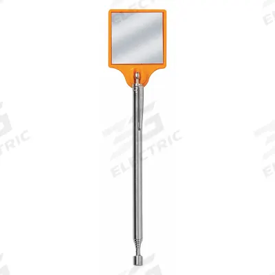 MAG-MATE Inspection Mirror: 2 in L x 2 in W Mirror Size, Mirr. Mat. Glass - Standard Inspection Mirrors