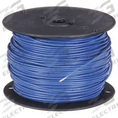 SOUTHWIRE Hookup Wire: 16 AWG Conductor Size, Blue, 500 ft Overall Lg, 600 V Volt (MPN 411020506). Key specifications — Brand: SOUTHWIRE; Product Type: Machine Tool Wire; Standards: UL 1015; Manufacturer Part Number: 411020506.