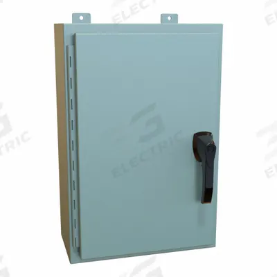 HAMMOND Enclosure: Steel, 24 in x 16 in x 8 in, NEMA 12/13/3R/4, Solid Cover - Steel Washdown Enclosures
