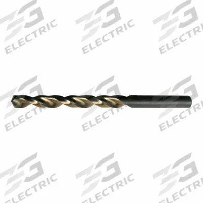 CLE-LINE Jobber Length Drill Bit: #18, 135° Split Point, Black & Gold HSS - Chip-Clearing High-Speed Steel Jobber-Length Drill Bits
