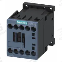 SIEMENS IEC Power Contactor: Non-Reversing, 3 Poles, 3NO Contacts, 7 A, 24V DC Coil (MPN 3RT20151KB42). Key specifications — Brand: SIEMENS; Integrated Surge Suppression: Yes.