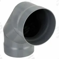 90 Degree Elbow: PVC, For 12 in Duct Dia, 15 3/4 in Overall Lg, 3 Pieces, 90° Angle (MPN PVCEA12). Key specifications — Brand: PLASTIC SUPPLY.