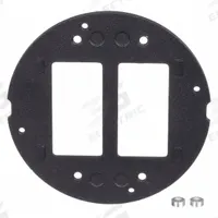 HUBBELL WIRING DEVICE-KELLEMS Floor Subplate: Round, Black, Cast Aluminum, Smooth (MPN S1SP). Key specifications — attr211014: HUBBELL WIRING DEVICE-KELLEMS; attr1046648: Black; attr1046653: Round; attr1046654: Smooth; attr1046660: Cast Aluminum.