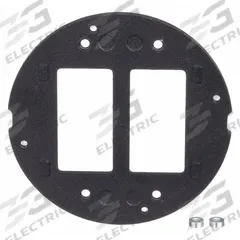 HUBBELL WIRING DEVICE-KELLEMS Floor Subplate: Round, Black, Cast Aluminum, Smooth (MPN S1SP). Key specifications — attr211014: HUBBELL WIRING DEVICE-KELLEMS; attr1046648: Black; attr1046653: Round; attr1046654: Smooth; attr1046660: Cast Aluminum.