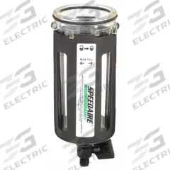 SPEEDAIRE Air Lubricator Bowl: Polycarbonate, 1AKJ1. Key specifications — attr111689: 1AKJ1; attr111695: Polycarbonate; attr111692: SPEEDAIRE.