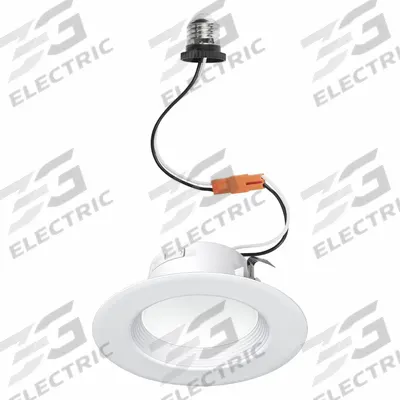 LED Downlight Retrofit: 4 in Dia, 700 lm, 2700K/3000K/4000K/5000K, 8 W, 120V AC - Universal Trim Modules