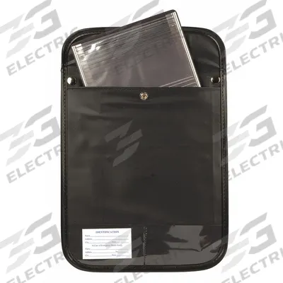 JJ KELLER Document Holder: Document Holder, Vinyl, Black, 11 in Overall Ht - Vehicle Document Holders