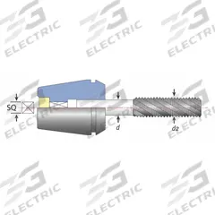TECHNIKS Rigid Pipe Tap Collet: ER40, For 1/8 in Taps (MPN 05710-437). Key specifications — attr1033478: 05710-437; attr1033479: TECHNIKS.