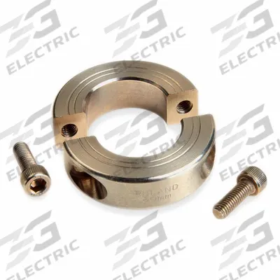 RULAND MANUFACTURING Shaft Collar: 2-Piece, Metric, Round, Clamp-On, 28 mm Bore Dia - Steel Shaft Collars