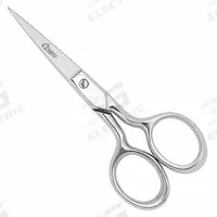 CLAUSS Scissors: Ambidextrous, 4 in Overall Lg, Straight, Steel, Pointed, Silver, Straight Handle (MPN 12310). Key specifications — attr308500: Steel; attr308502: Silver; attr308505: Ambidextrous; attr308522: Sewing; attr324896: CLAUSS.