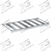 NEW AGE INDUSTRIAL Shelf: 48 in x 24 in, Ventilated Shelf, 900 lb Shelf Capacity, 13 ga, Unfinished (MPN C2448TB). Key specifications — Color: Silver; Brand: NEW AGE INDUSTRIAL.