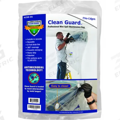 NU-CALGON Bag: Mini-Split Systems, 50 in Wd, 8 ft Lg, Plastic - Maintenance Bags & Kits For Mini-Split Systems