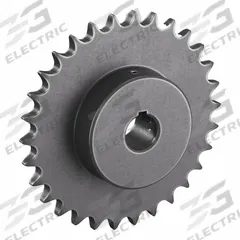 TSUBAKI Single Strand Sprocket: 50, For 5/8 in Chain Pitch, 1 in Bore Dia, 30 Teeth, Steel (MPN 50B30F-1). Key specifications — Brand: TSUBAKI.