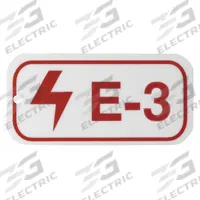 BRADY Lockout Tag: None/ No Header, E-3, Polystyrene, English, Plastic, Adhesive Backing (MPN 105681)