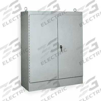 WIEGMANN Enclosure: Steel, 72 in x 72 in x 18 in, NEMA 12, Solid Cover - Steel Dust-Tight Enclosures