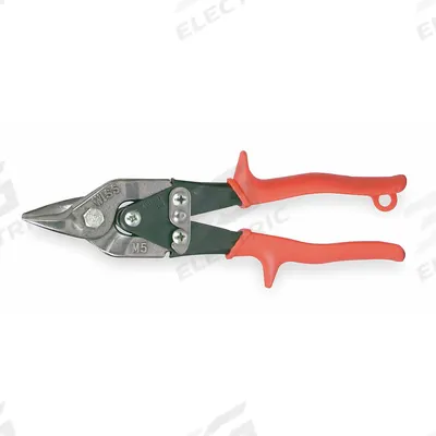 CRESCENT WISS Aviation Snip: Straight, 9 1/4 in Overall Lg, 1 in Cutting Lg, Steel, Plastic - Aviation Snips
