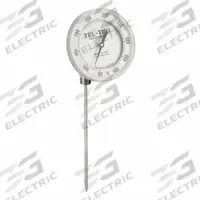 TEL-TRU Dial Thermometer: 50°F to 500°F, +/- 1% Accuracy, 9 in Stem Lg, Fahrenheit (MPN AA575R-0964). Key specifications — Temperature Units: Fahrenheit; Accuracy: +/- 1%; Brand: TEL-TRU.