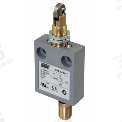 Dayton Limit Switch: Cross Roller Plunger (MPN 12T953) - Top-Mount Roller-Plunger Limit Switches